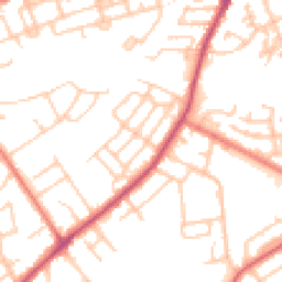Daytime road noise heatmap for PR2 6AU
