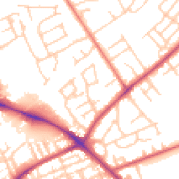Daytime road noise heatmap for PR2 6DH