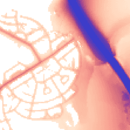 Daytime road noise heatmap for PR2 6HE