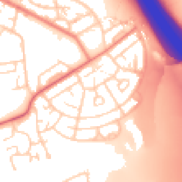 Daytime road noise heatmap for PR2 6HP