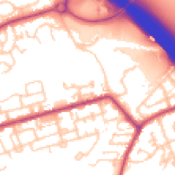 Daytime road noise heatmap for PR2 6QU