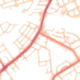 Daytime road noise heatmap for PR2 6RW