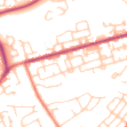 Daytime road noise heatmap for PR2 6UL