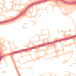 Daytime road noise heatmap for PR2 6XE