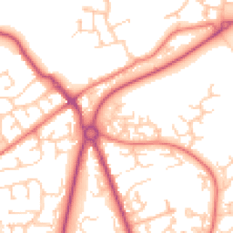Daytime road noise heatmap for PR2 7BA