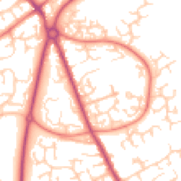 Daytime road noise heatmap for PR2 7BX