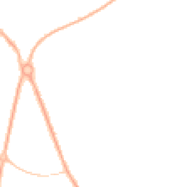 Night-time road noise heatmap for PR2 7DD