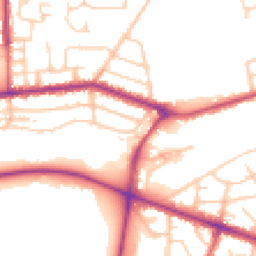 Daytime road noise heatmap for PR2 8AL