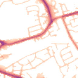 Daytime road noise heatmap for PR2 8AQ