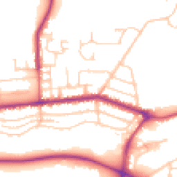 Daytime road noise heatmap for PR2 8BS