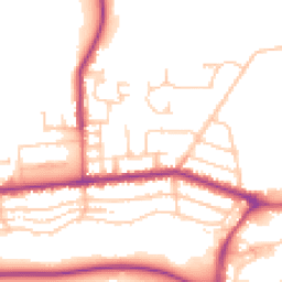 Daytime road noise heatmap for PR2 8BU
