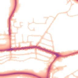 Daytime road noise heatmap for PR2 8DA