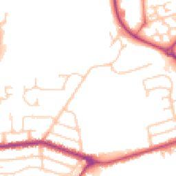 Daytime road noise heatmap for PR2 8DG