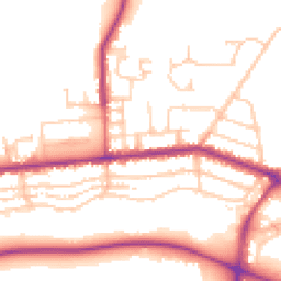 Daytime road noise heatmap for PR2 8ET