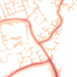 Daytime road noise heatmap for PR2 8GS