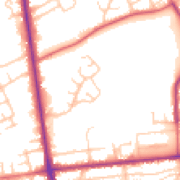 Daytime road noise heatmap for PR2 8LF