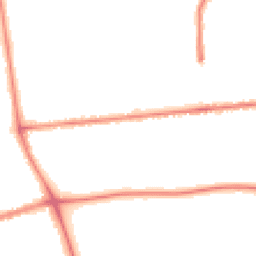 Night-time road noise heatmap for PR2 8PJ