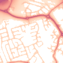 Daytime road noise heatmap for PR2 9FQ