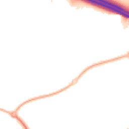 Night-time road noise heatmap for PR2 9HA