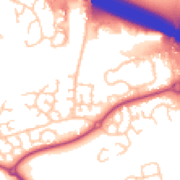Daytime road noise heatmap for PR2 9HW