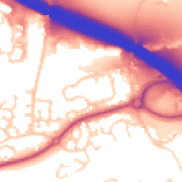 Daytime road noise heatmap for PR2 9LE