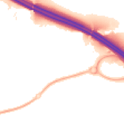 Night-time road noise heatmap for PR2 9LE