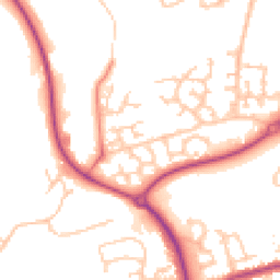 Daytime road noise heatmap for PR2 9PN