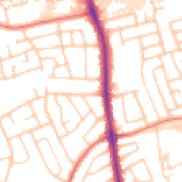Daytime road noise heatmap for PR2 9TR