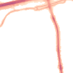 Night-time road noise heatmap for PR2 9UJ