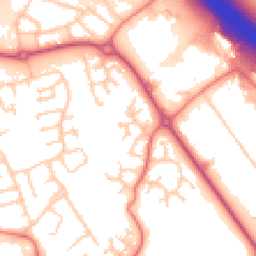 Daytime road noise heatmap for PR2 9WN