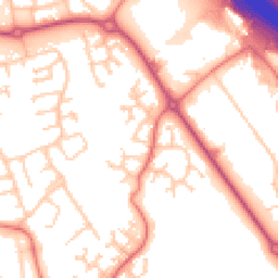 Daytime road noise heatmap for PR2 9WU