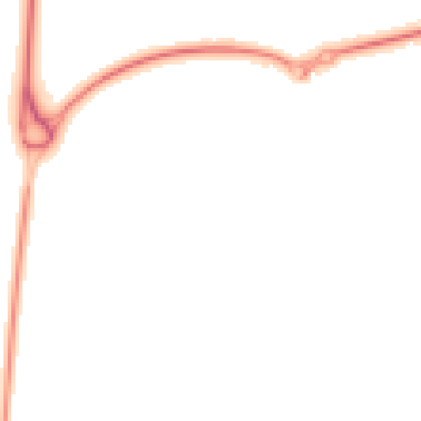 Night-time road noise heatmap for PR26 6PN