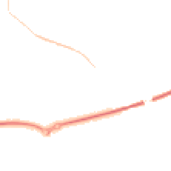 Night-time road noise heatmap for PR26 6PQ