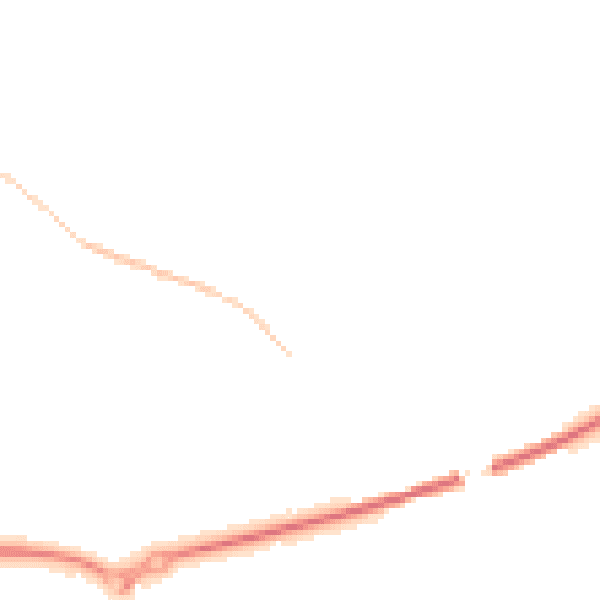 Night-time road noise heatmap for PR26 6PR