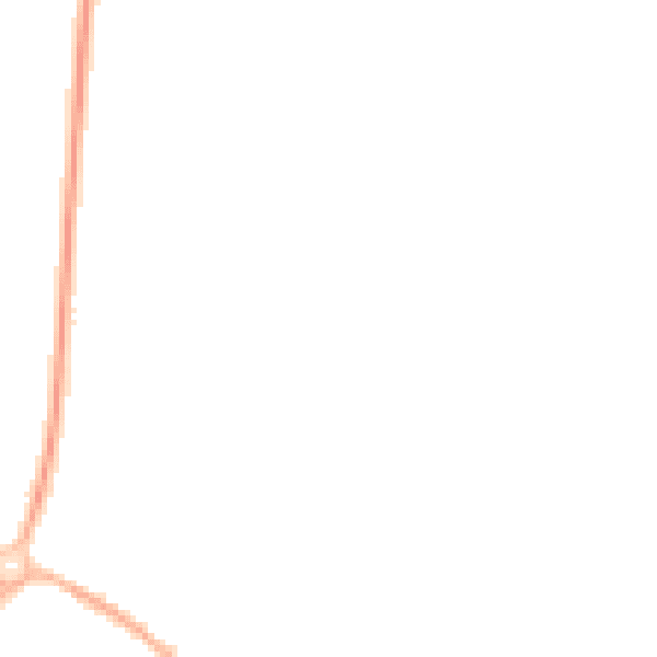 Night-time road noise heatmap for PR26 6QR