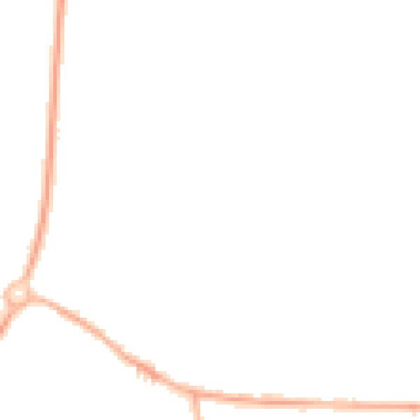 Night-time road noise heatmap for PR26 6QU