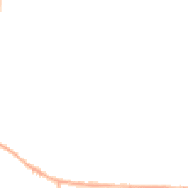 Night-time road noise heatmap for PR26 6QW