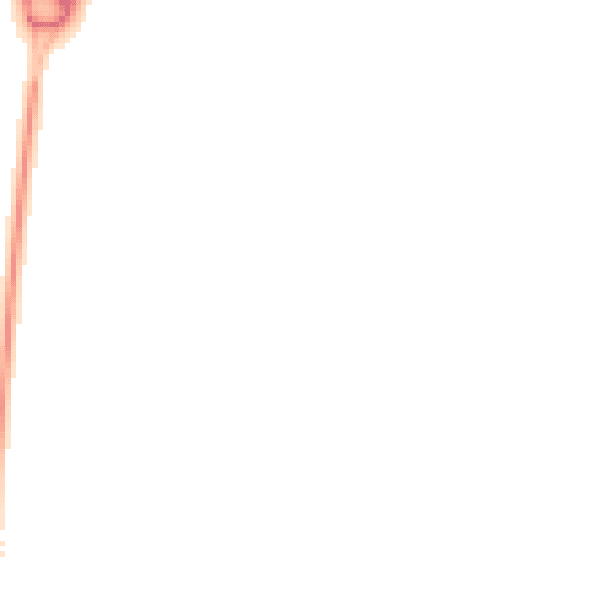 Night-time road noise heatmap for PR26 6RP
