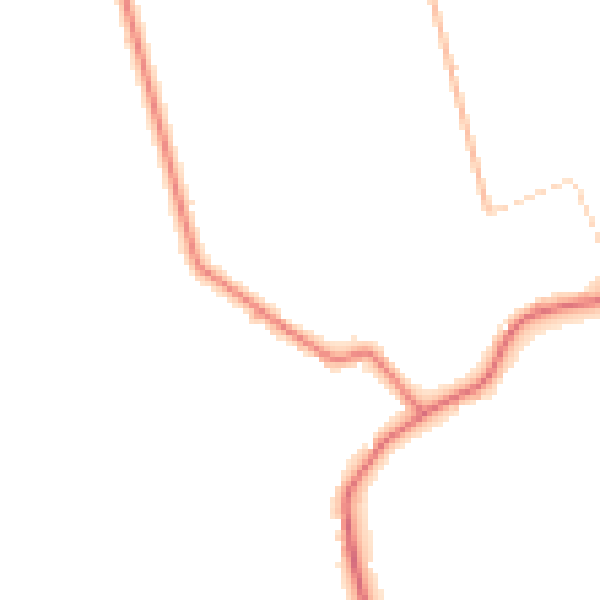 Daytime road noise heatmap for PR26 6TN