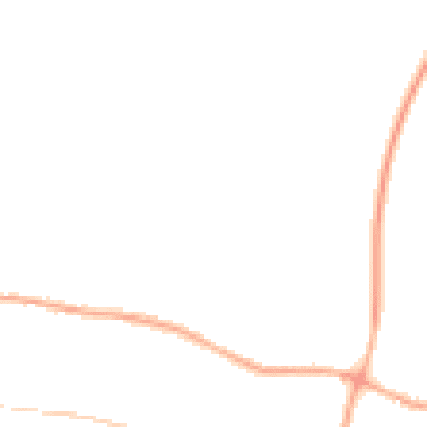 Night-time road noise heatmap for PR26 7AR