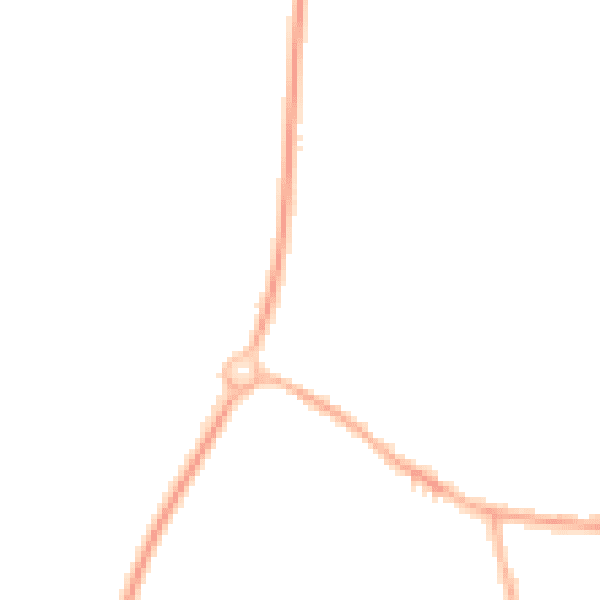 Night-time road noise heatmap for PR26 7QF