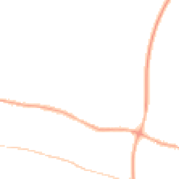 Night-time road noise heatmap for PR26 7QJ