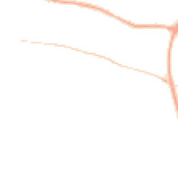 Night-time road noise heatmap for PR26 7TT