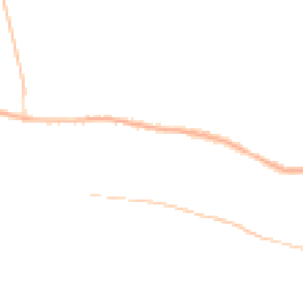 Night-time road noise heatmap for PR26 7UD