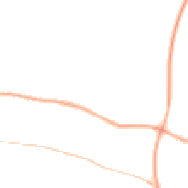 Night-time road noise heatmap for PR26 7UE