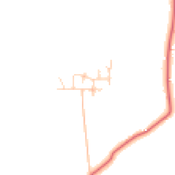 Daytime road noise heatmap for PR26 8NP