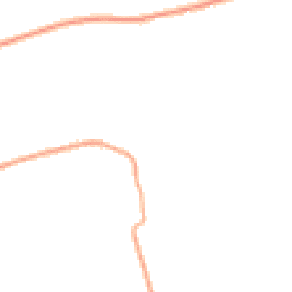 Night-time road noise heatmap for PR26 9AE