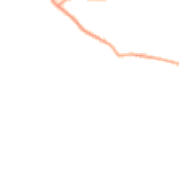 Night-time road noise heatmap for PR26 9AS