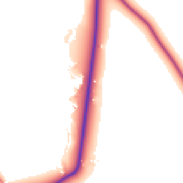 Daytime road noise heatmap for PR26 9AX