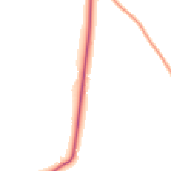 Night-time road noise heatmap for PR26 9AX